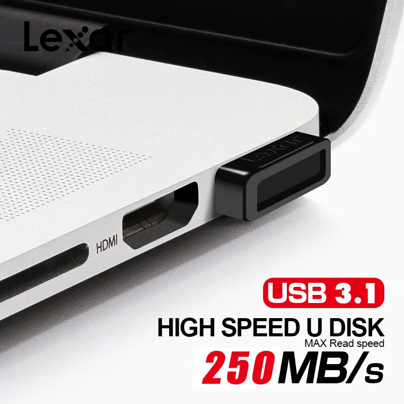 Новый оригинальный Lexar JumpDrive S47 USB 3 1 флеш накопитель 128 ГБ 64 32 мини флешка 0 до 250