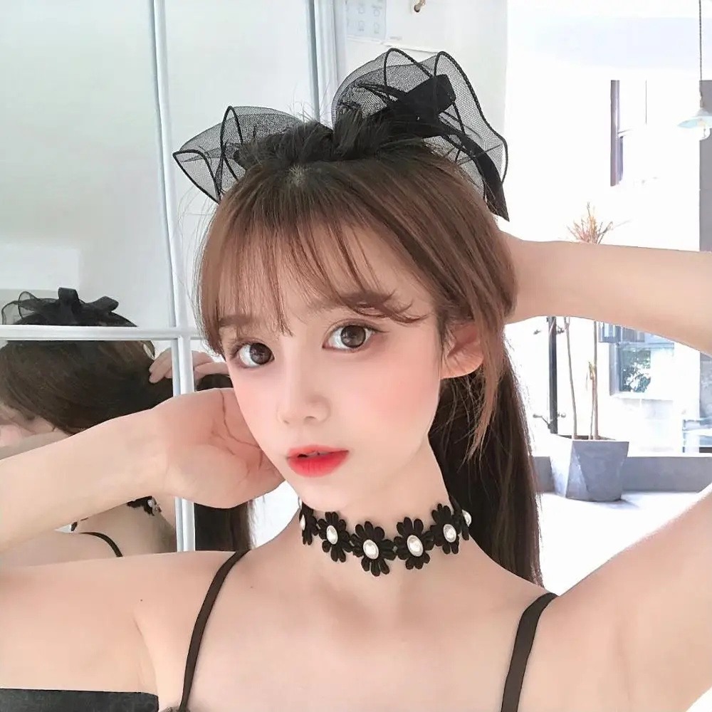 Заколка для волос с бантом женская Элегантный Модный зажим весенний кружевной