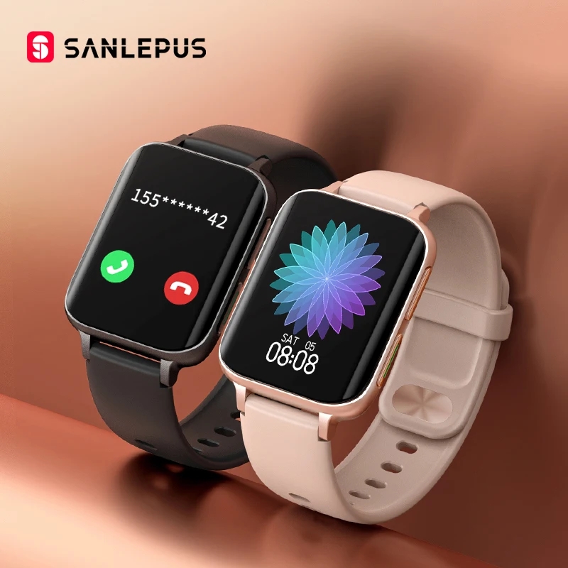 SANLEPUS 2021 новые умные часы с Bluetooth для звонков мужские и женские водонепроницаемые