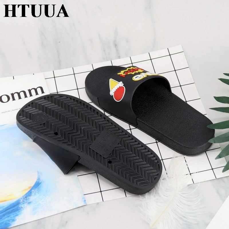 HTUUA/Новинка; корейские тапочки с мороженым; женские шлепанцы на плоской подошве; домашние Тапочки для ванной; пляжные вьетнамки; Летняя обувь; SX2176