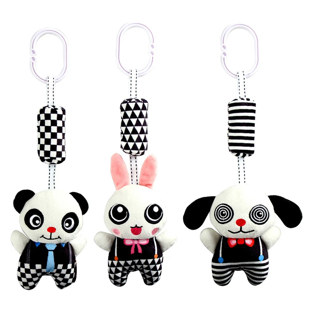 

Newborn Vision Training Wind Chimes Baby Toys Maternal Infant Lathe Baby Stroller Pendant Kids Hanging Soft Plush Rattle Toys