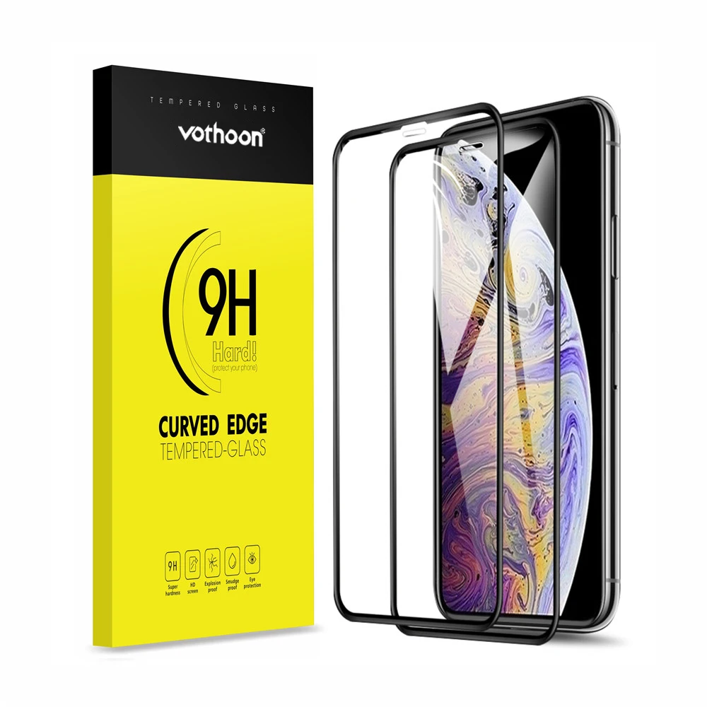 Защитное стекло Vothoon закаленное с полным покрытием для iphone 11 Pro Max XS Xr|Защитные