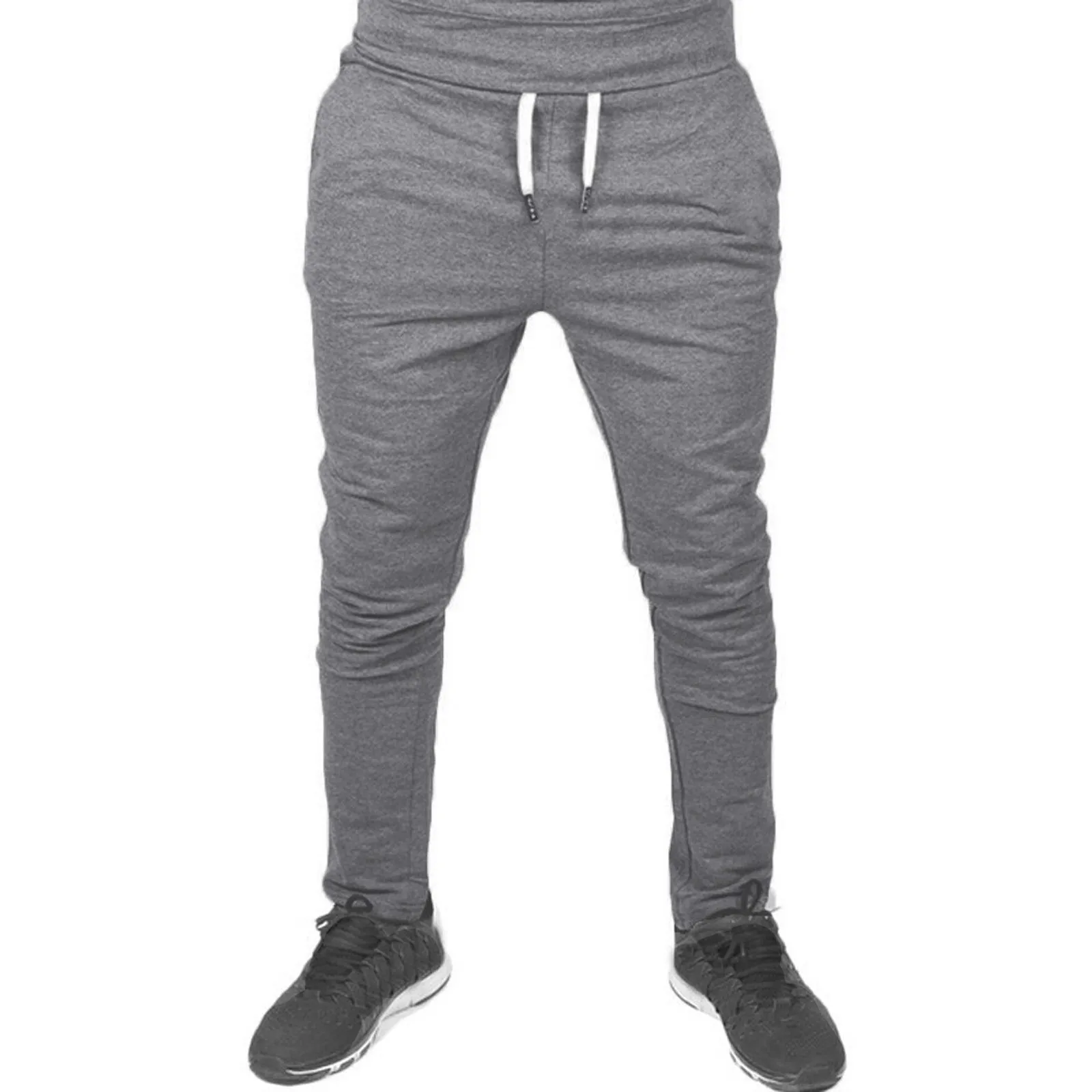 

2021 New Men's Casual Pants Male Summer Breathable Solid Color Trousers Fitness Streetwear Autumn Pants