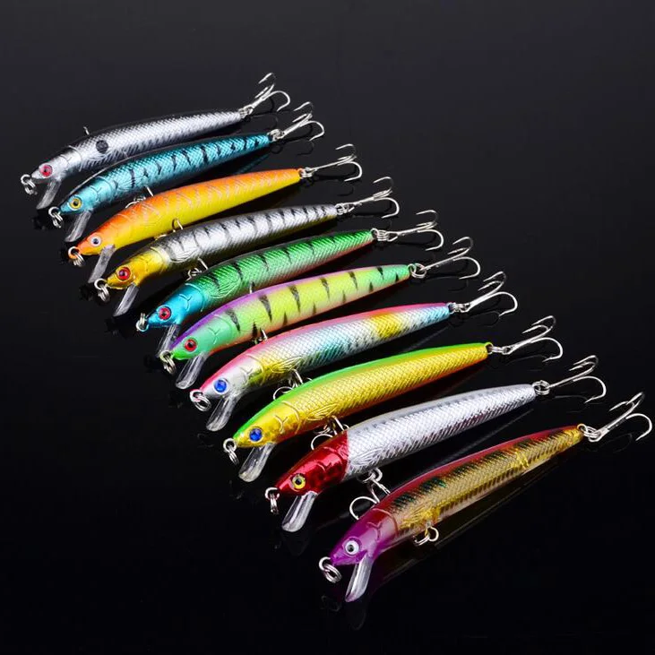 

New Arrival 2016 20pcs/lot fishing lure Mixed 2 models or 20 color Minnow lure fishing tackle Crank Lures Mix fishing bait