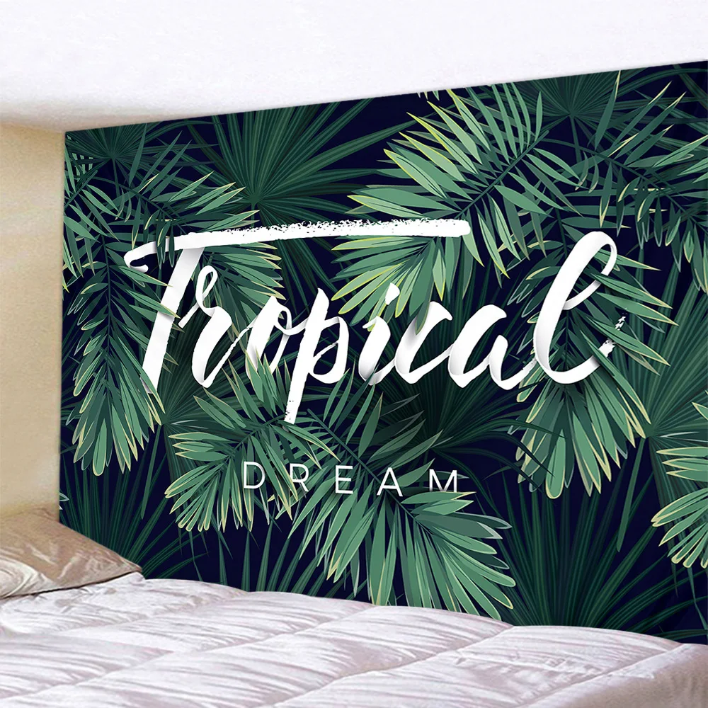 

Drop Shipping Cactus Watercolor Printed Tapestry Wall Hanging Boho Decor Wall Cloth Tapestry Mandala Palm Leaves Wall Art Carpet