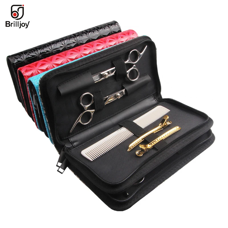 Brilljoy Professional Hair Scissors Shears Bag Pet Hairdressing PU Leather Tool Pouch Holster Case Comb Clips Organizer bags new
