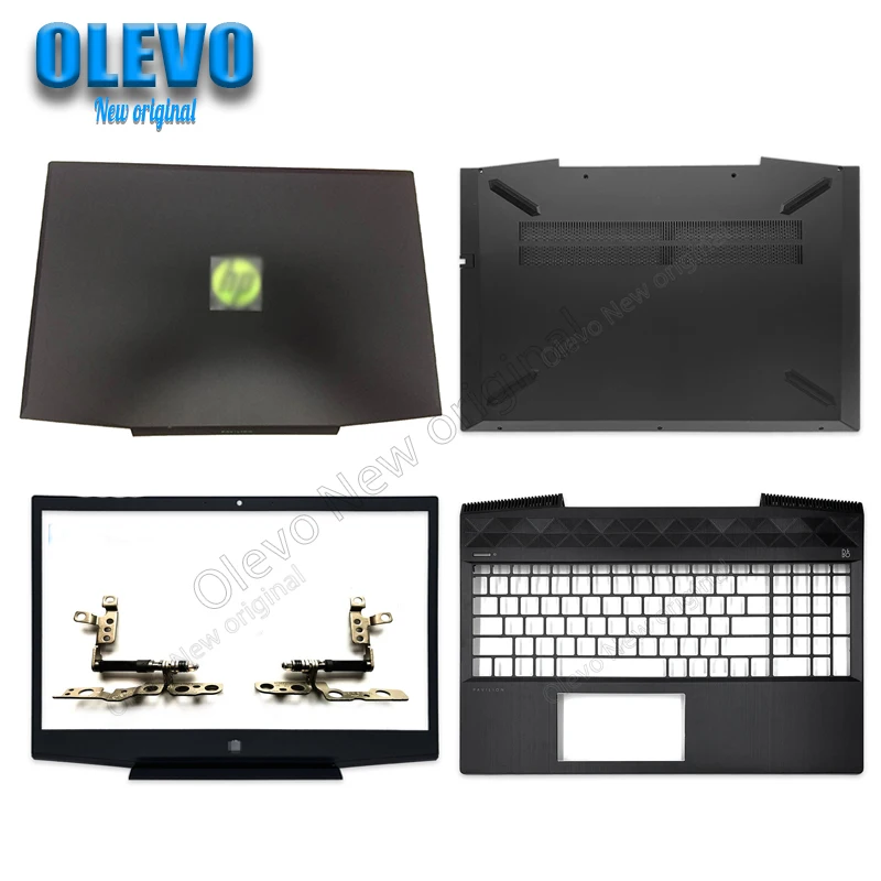 for hp pavilion 15 15 cx series gaming laptop top case lcd back coverfront bezelhingespalmrestbottom shell free global shipping