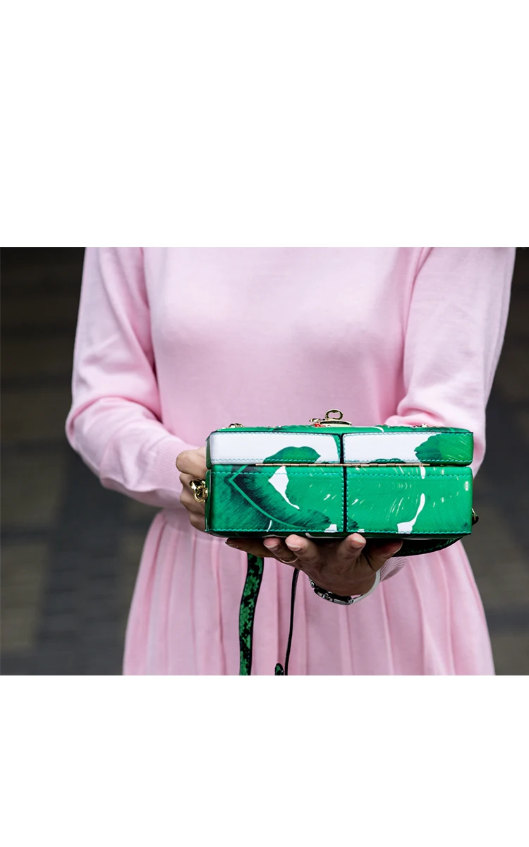 Boutique De FGG женские модные сумки через плечо с зеленым банановым листом, сумки с верхней ручкой, Женская Повседневная сумка через плечо