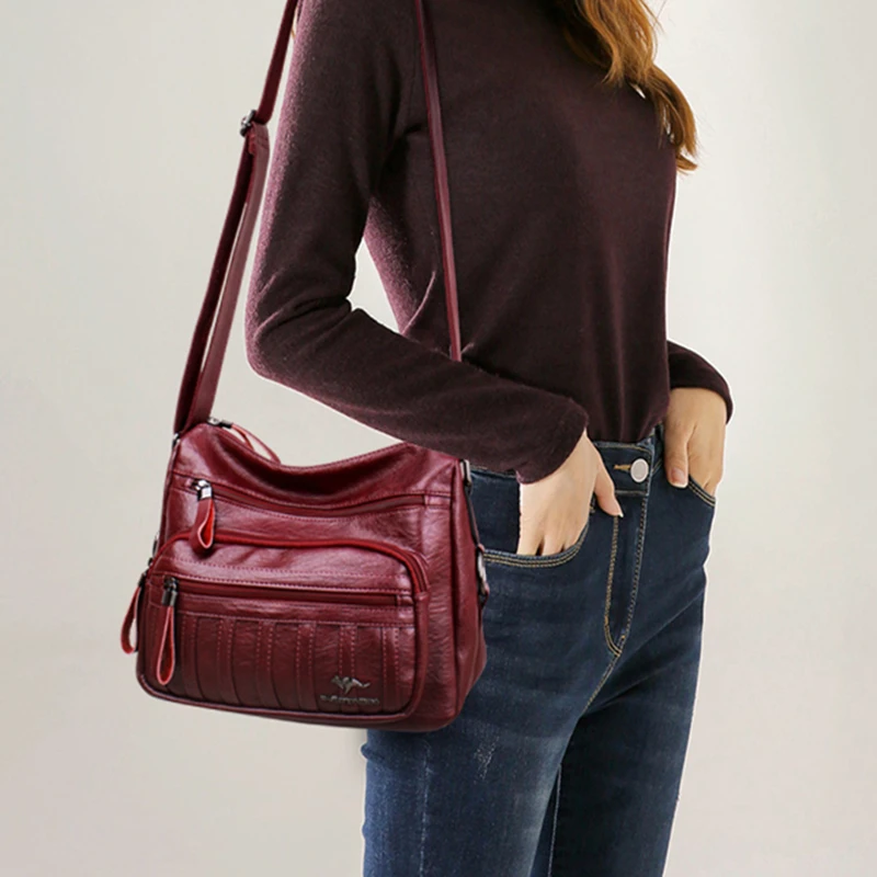 

100% Full Genuine Leather Bag 2021 New Fashion Single Shoulder Messenger Bags Ladies Fashionable Purses and Handbags Channels GG