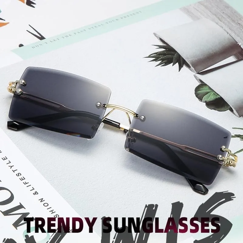 Солнцезащитные очки Модные Необычные оверсайз с жемчугом женские винтажные