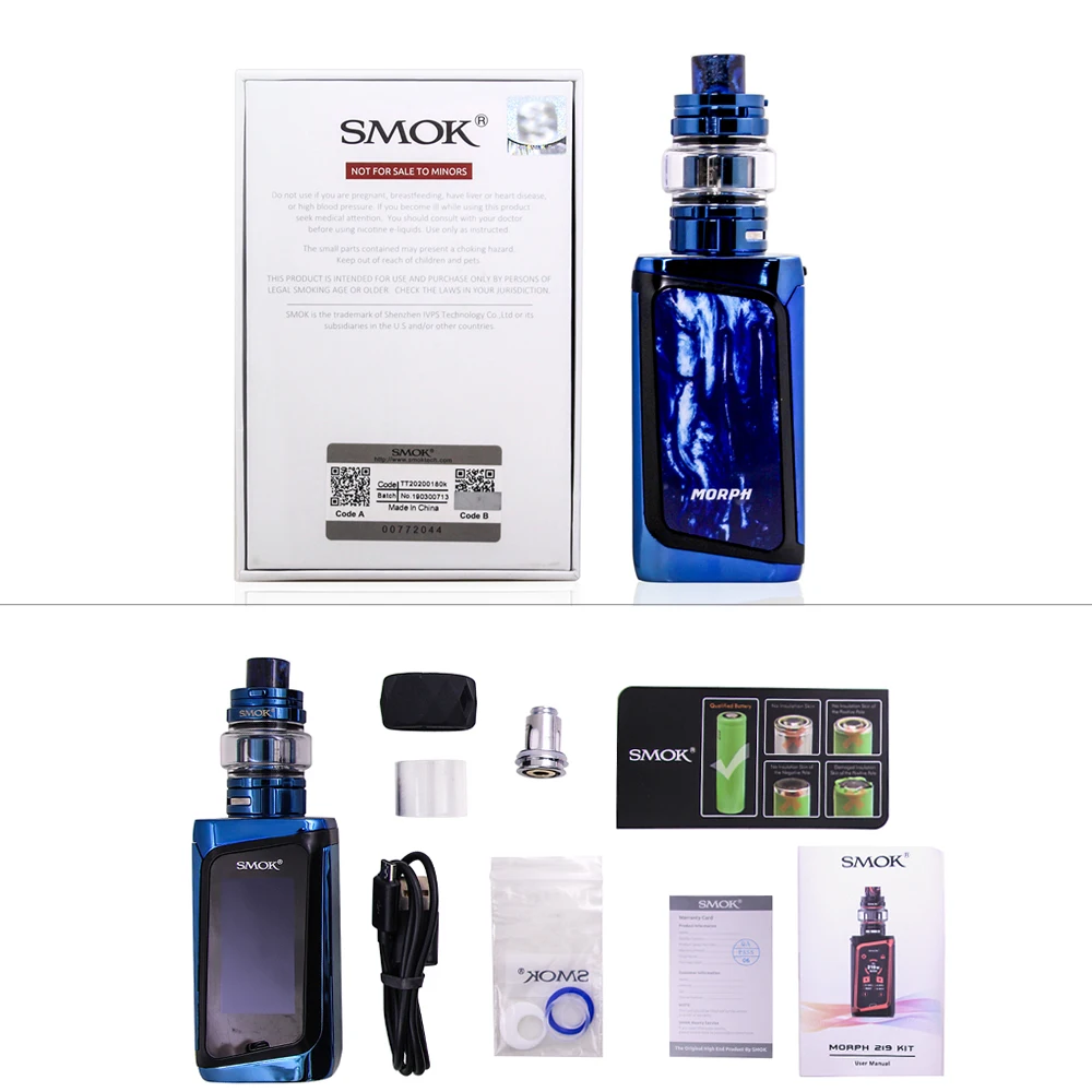 Оригинальная электронная сигарета SMOK Morph 219 в комплекте Вт вейп бокс с баком для