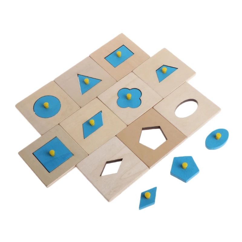 

2020 New Educational Style Montessori Shapes Sorting Puzzle Geometry Board Education Preschool Kids Toys