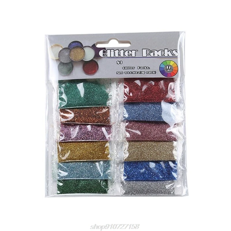 

12 Colors Resin Casting Mold Glitters Sequins Pigment Large Kit Makeup Jewelry Fillings Nail Art Jewelry Making J04 21 Dropship