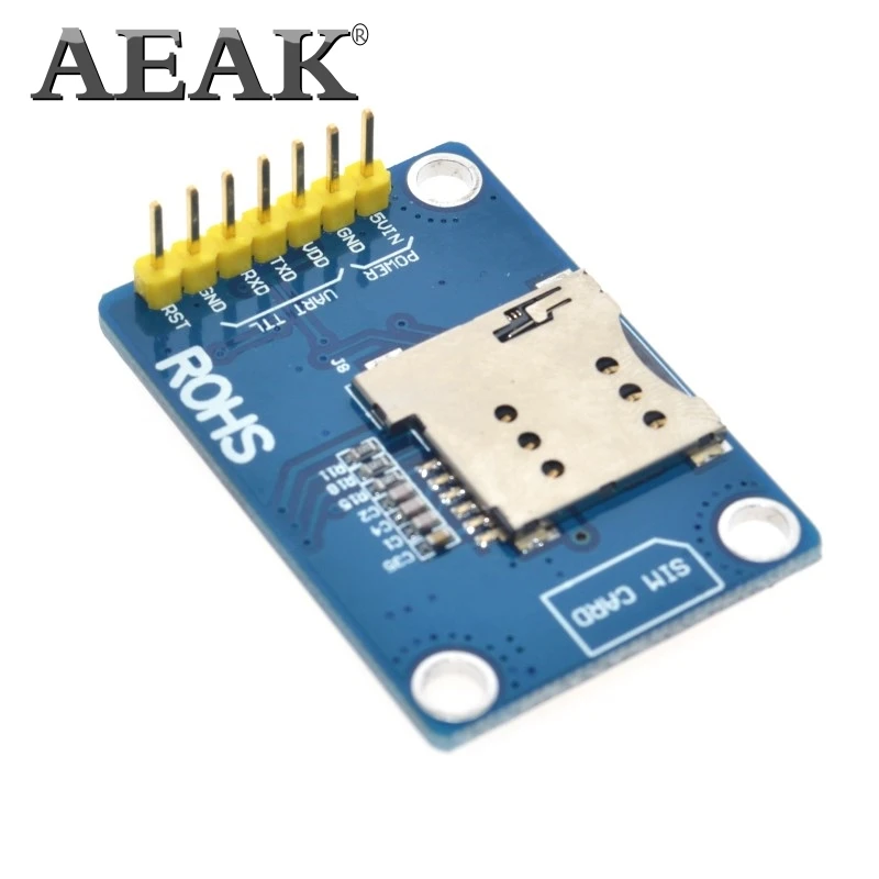 Беспроводной GSM GPRS модуль AEAK SIM800L V2.0 5 В четырехдиапазонный с антенной и кабелем|gprs