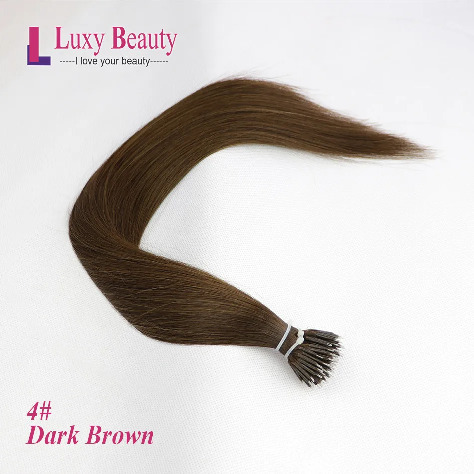 #4 Lucybeauty 1"-22" 1 г/шт. 8 цветов нано-наращивание волос искусственные волосы одинаковой направленности микро кольцо нано бусина волосы микро-звено наращивание волос - Цвет: #4