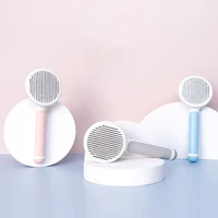 3colors circular handle pet comb for massages removes tangled hair slicker brush dog and cat cleaning tool pet grooming supplies