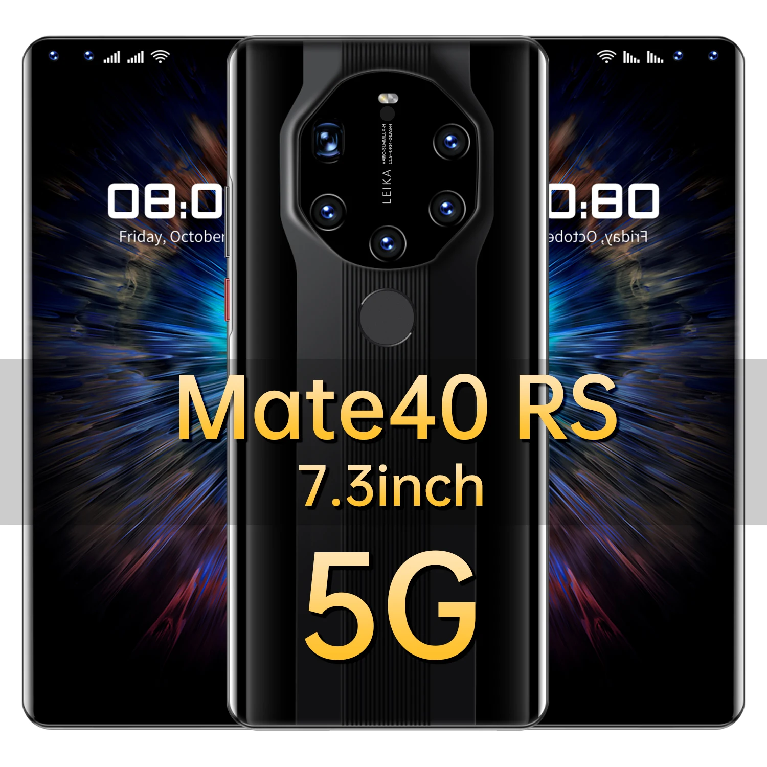 

2021 New Mate40 RS Porcheer Global Version Smartpone 16G 512G Android10 Unlocked 6800mAh Snapdragon 888 Face ID Finger Print