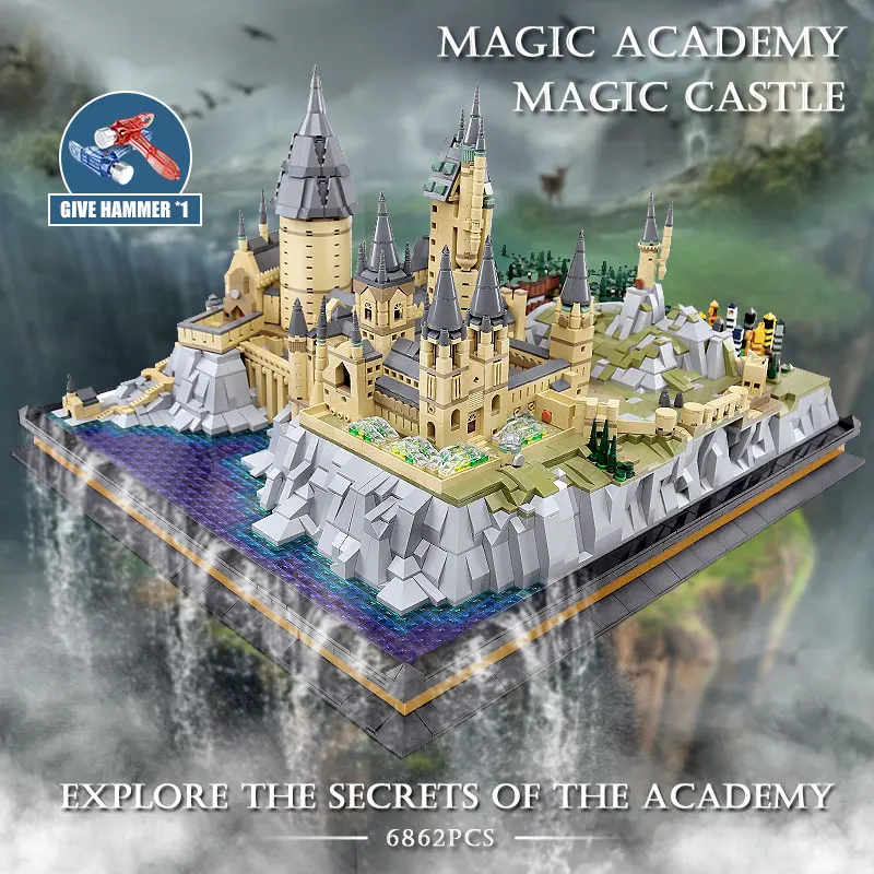 

MOULD KING 22004 Movie Castle Magic School of Witchcraft and Wizardry Model Building Blocks Assembly Bricks Kids Christmas Toys