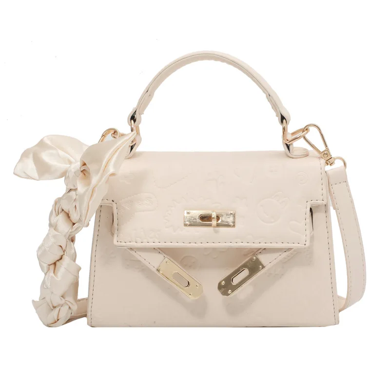 

2021 New Designer PU Leather Women's Bag with Cartoon Print Purses and Handbags Two Size Shoulder Bags for Women A076