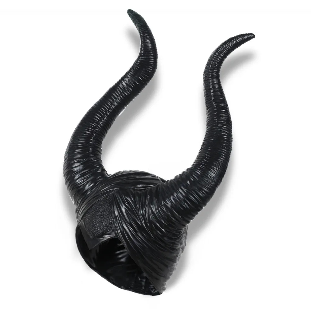 Дьявол Рога Maleficent Mistress of Evil головные уборы маска косплей реквизит черный