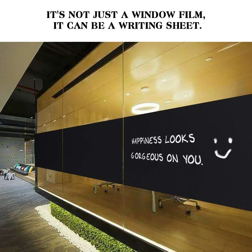 Противоклеящаяся черная оконная наклейка Funlife 100% световая блокирующая пленка