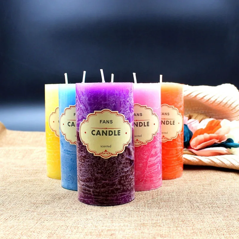 

Aromatherapy Flameless Decor Candles Christmas Design New Year Pillar Candle Rituals Birthday Velas Decorativas Hogar Decoration