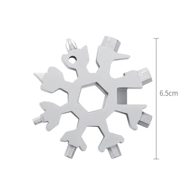 18 в 1 снежинка снег гаечный ключ инструменты Открытый походный кольцо для ключей