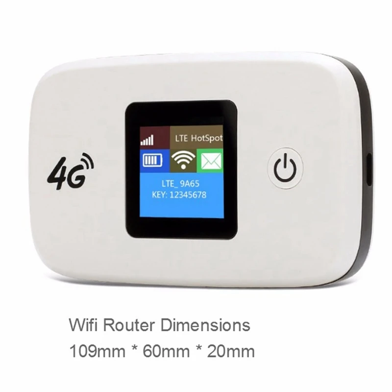 

Unlocked 4G LTE Wireless Router 150Mbps Outside Travel Wifi Router 3G/4G Mobile WiFi Hotspot Support LTE FDD B1/B3/B5