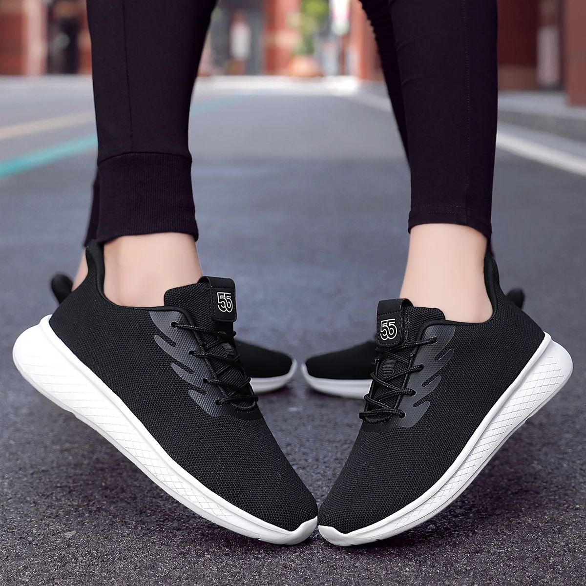 Xiaomi Women Vulcanize Shoes Breathable Women Casual Sneakers Ladies Sport Shoes Trainers Lightweight Larger Size Walking Flats