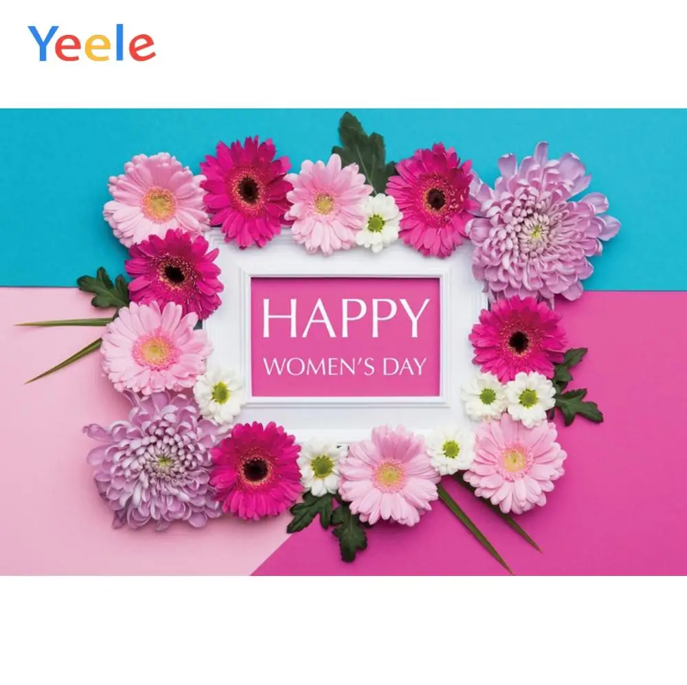 Yeele 8 марта Цветы фото фон женский день Фотофон вечерние баннер Детские