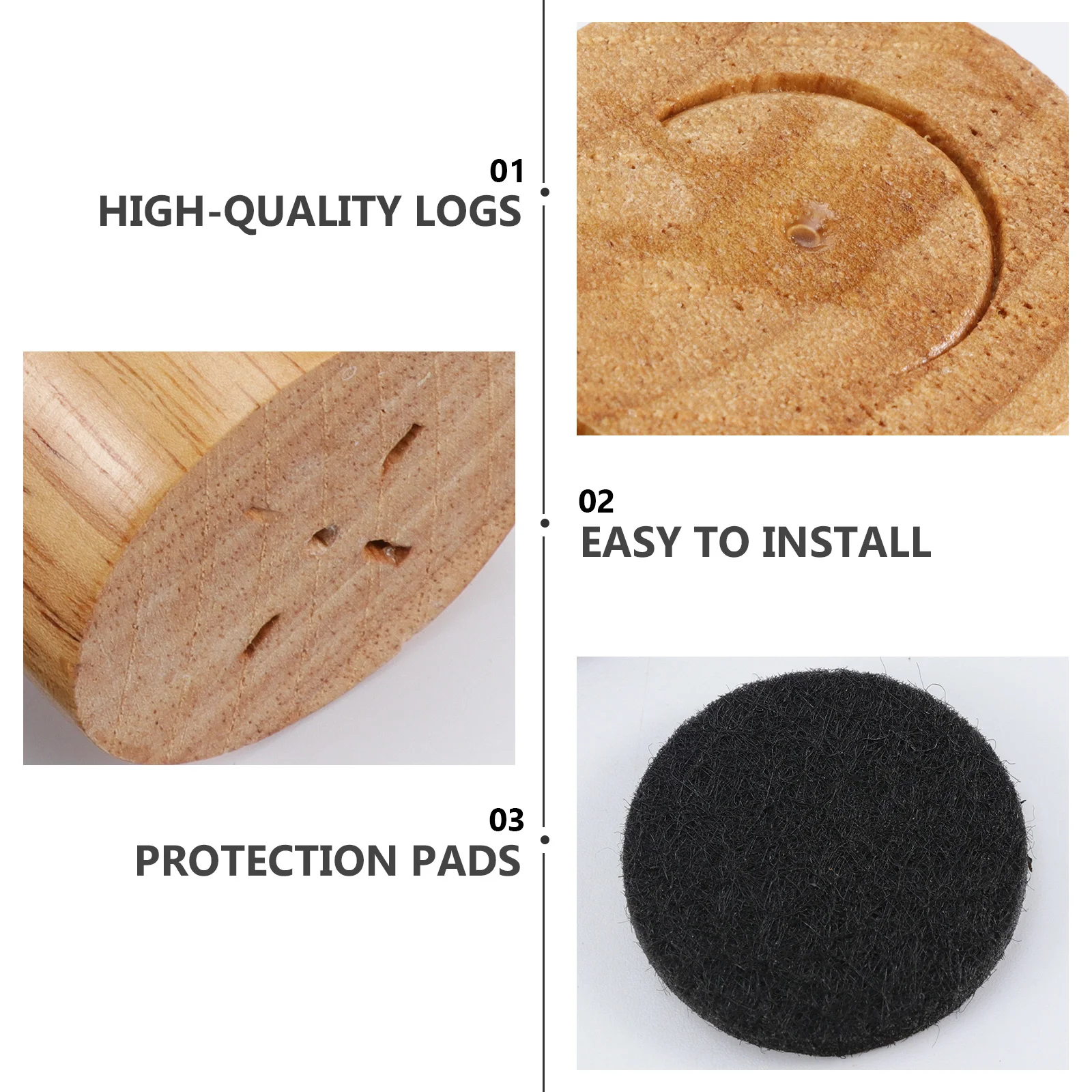 

1 Set Wood Furniture Legs Nordic Style Oak Furniture Legs Furniture Parts