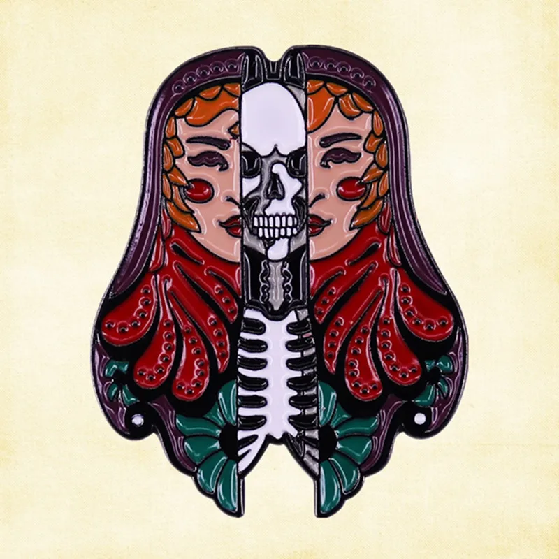 Матрешка русские гнездовые куклы череп скелет День мертвых