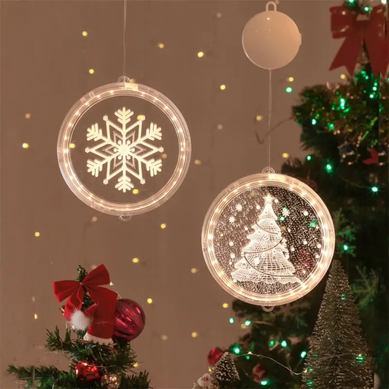 

Рождественская гирлянда, 3D подвесные огни, светодиодсветодиодный огни, колокольчики, снежинки, лось, гирлянда, украшения, фонари, фонари, ук...