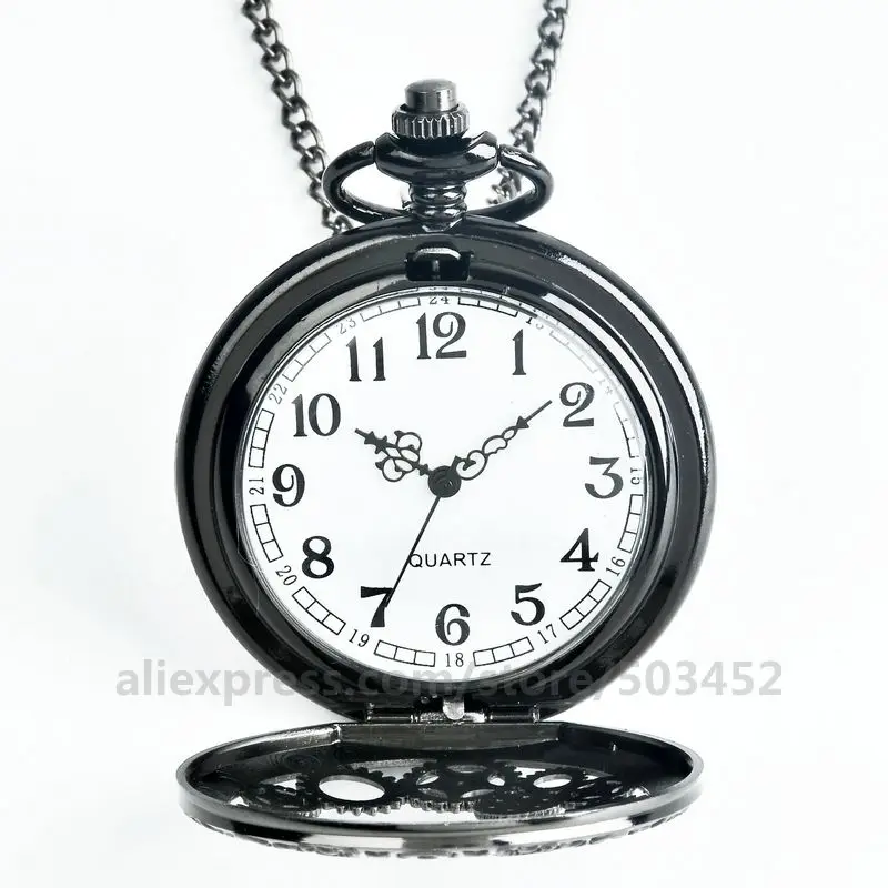 100 шт./лот черные дизайнерские часы с вырезами и поворотным механизмом подвесные