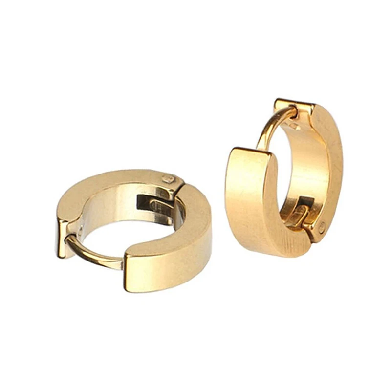 1 комплект круглые серьги из нержавеющей стали | Украшения и аксессуары