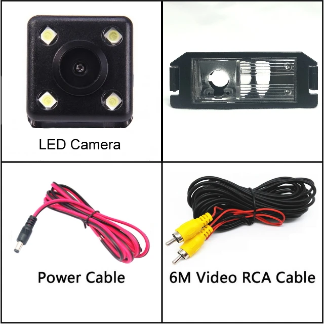 4 LED Для hyundai i10 i20 i30 Elantra GT Touring 07-17 Dodge i10 камера заднего вида Автомобильная камера заднего вида CCD - Название цвета: 4 LED