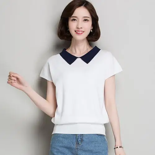 

2020 Summer Fashion T Shirt Women blue Woman Tshirt sky