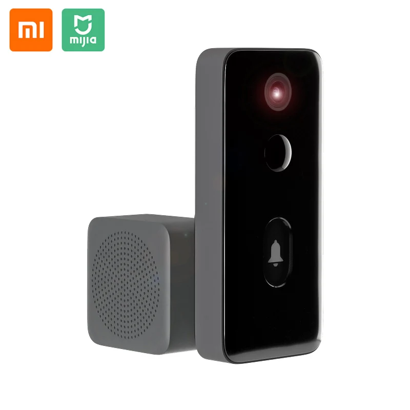 Умный видеодомофон Xiaomi Mijia дверной звонок с 2 ИК подсветками ночным видением