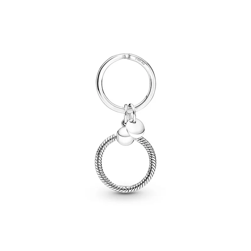 

Charm Pandora key ring hanging ring 925 sterling silver DIY charm suitable for original handmade 2021 new ladies jewelry