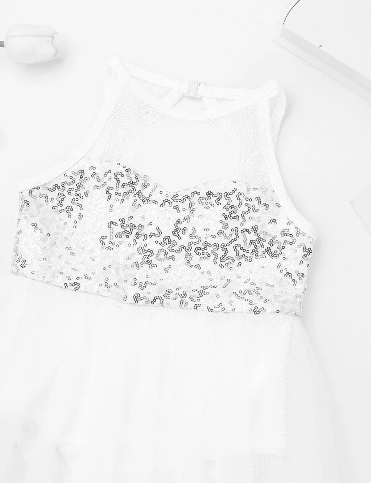 Балетное платье с блестками для маленьких девочек платье-пачка без рукавов