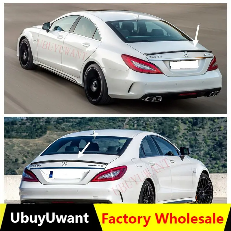 

Высококачественный задний спойлер для багажника из АБС-пластика UBUYUWANT для Mercedes-benz W218 CLS 2013-2015, украшение для багажника, крыла, Стайлинг автом...