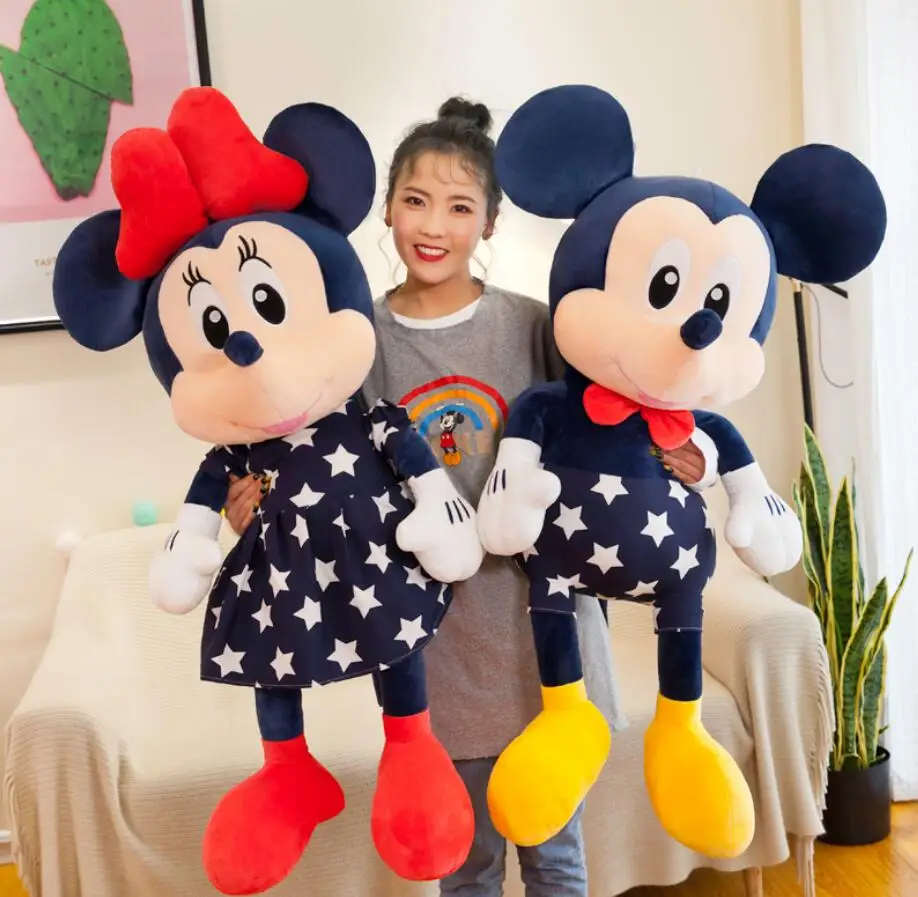 Disney мультфильм милый 30 см плюшевая кукла в стиле Микки и Минни Маус Мягкие