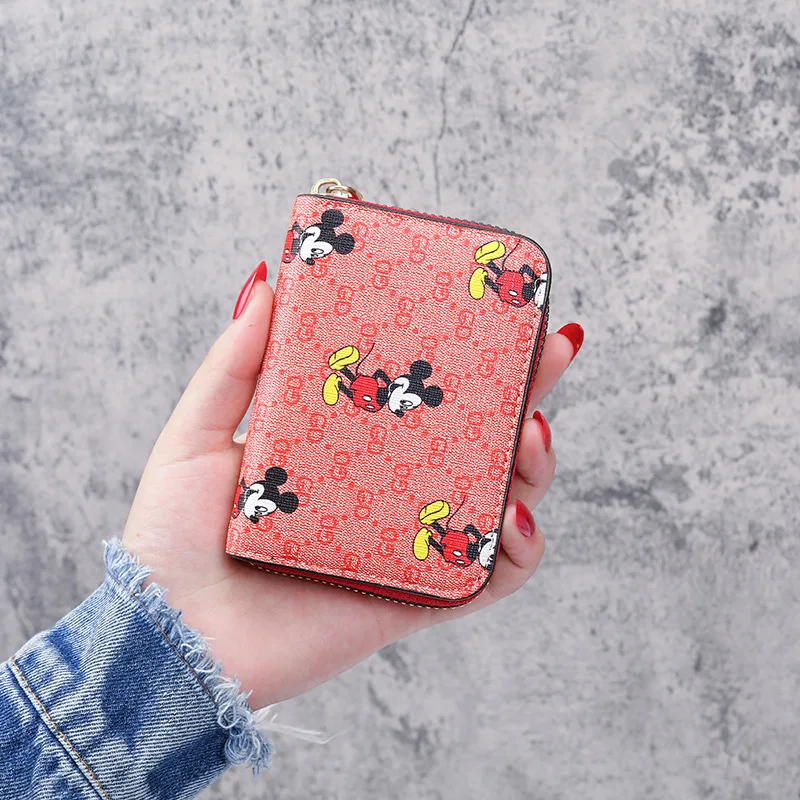 

Luxury Brand Disney My Melody Female Money Credit Card Holder Buisness Card Holder Wallets for Women Long Zipper Coin Purse