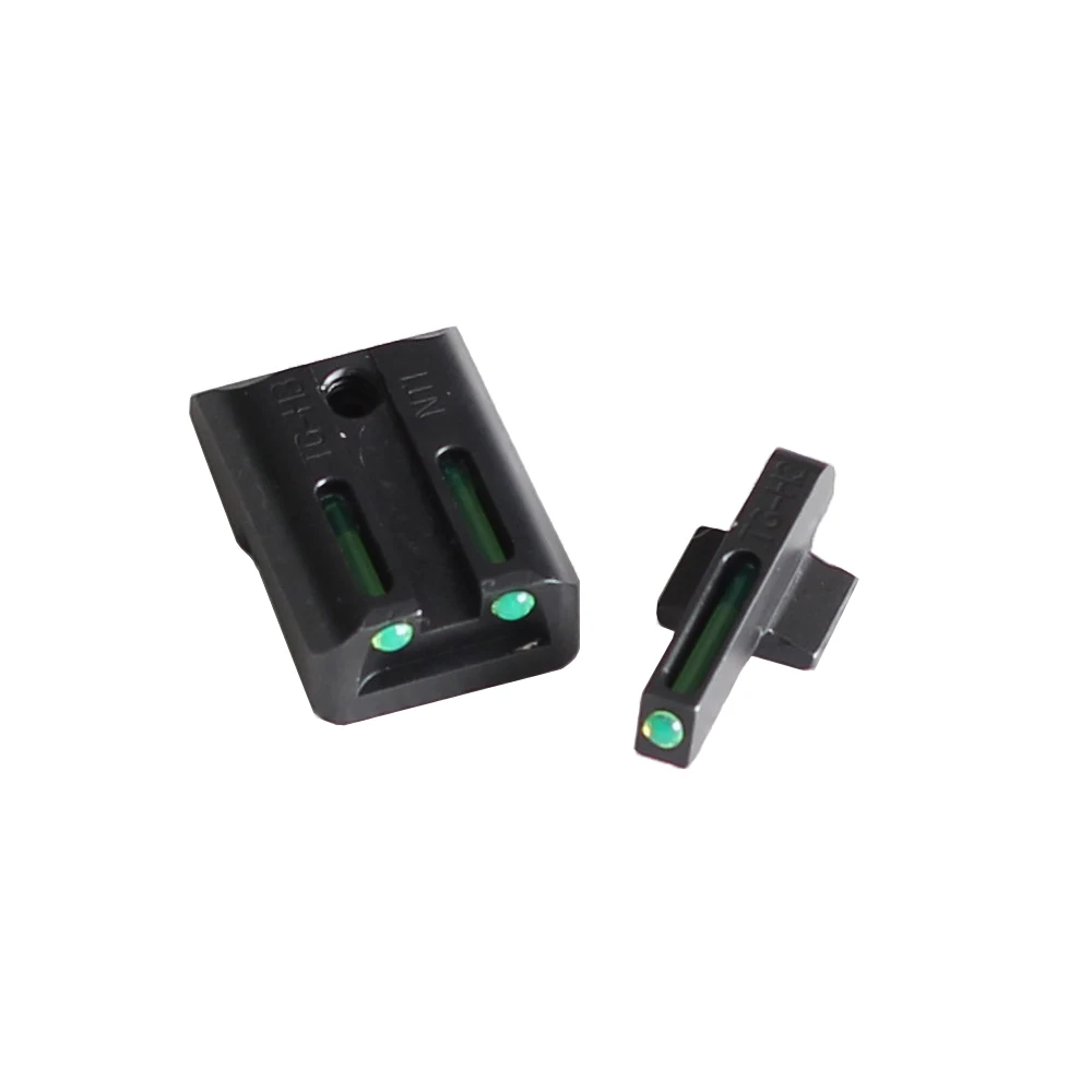 Tactical Fiber Optic Front Rear Sight Set Red Green for Hunting 1911 CUT .270/.450 Gun Pistol Handgun | Спорт и развлечения