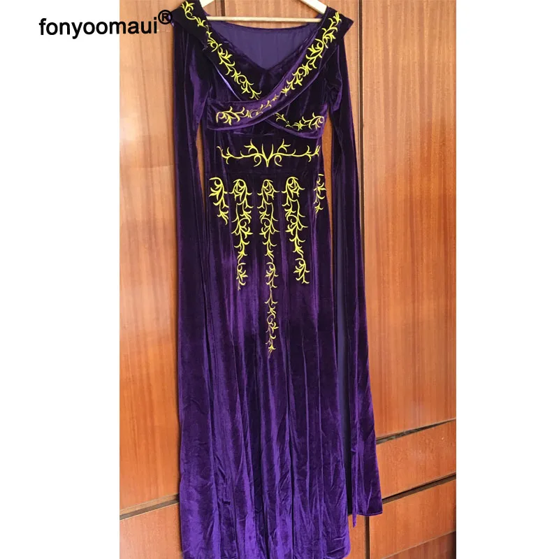 Женское платье с рукавом-фонариком длинное винтажное платье-макси в пол для