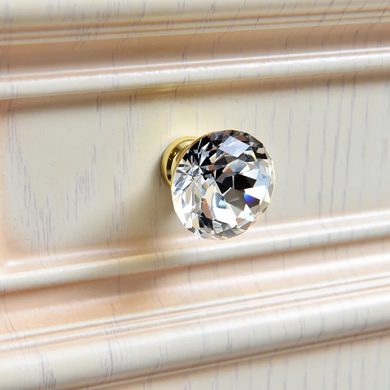 Качественные ручки из хрусталя и латуни K9 ручка для ящика шкафа кухонного