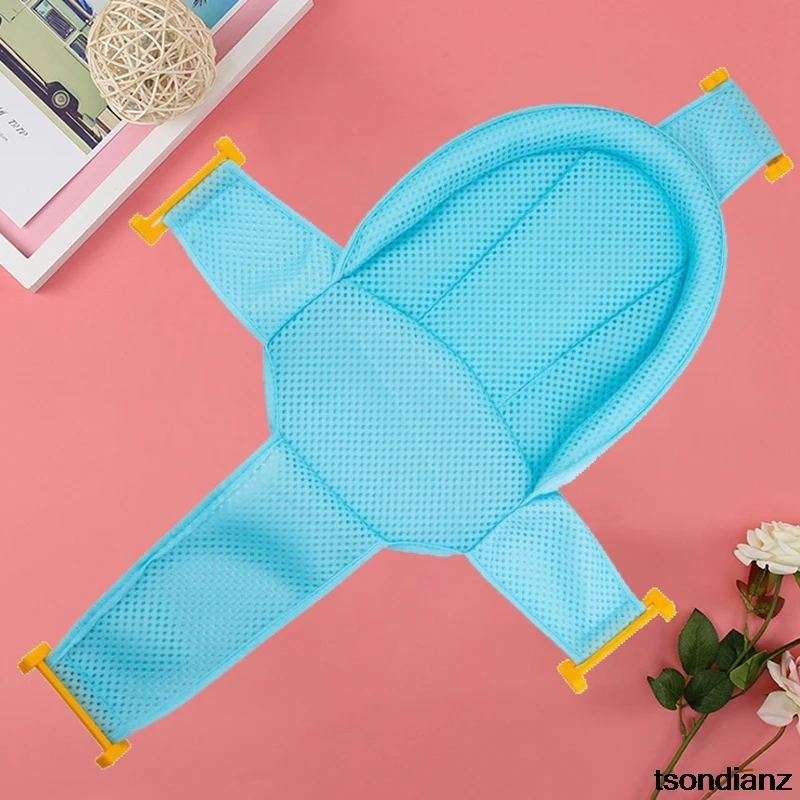 

Newborn Infant Adjustable Bath Tub Pillow Seat Mat Cross Shaped Non-slip Baby Bath Net Mat Kids Bathtub Shower Cradle Bed Seat