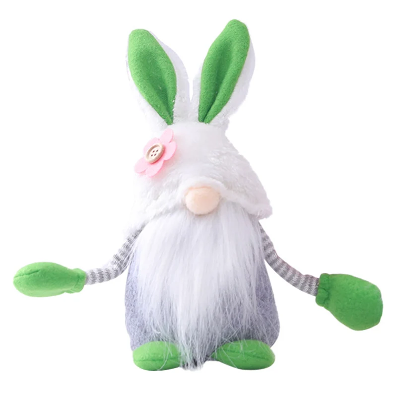 

Easter Bunny Decoration Flannel Easter Faceless Doll Easter Plush Dwarf Family Party Decor Festival Ornaments Children's Toys SD