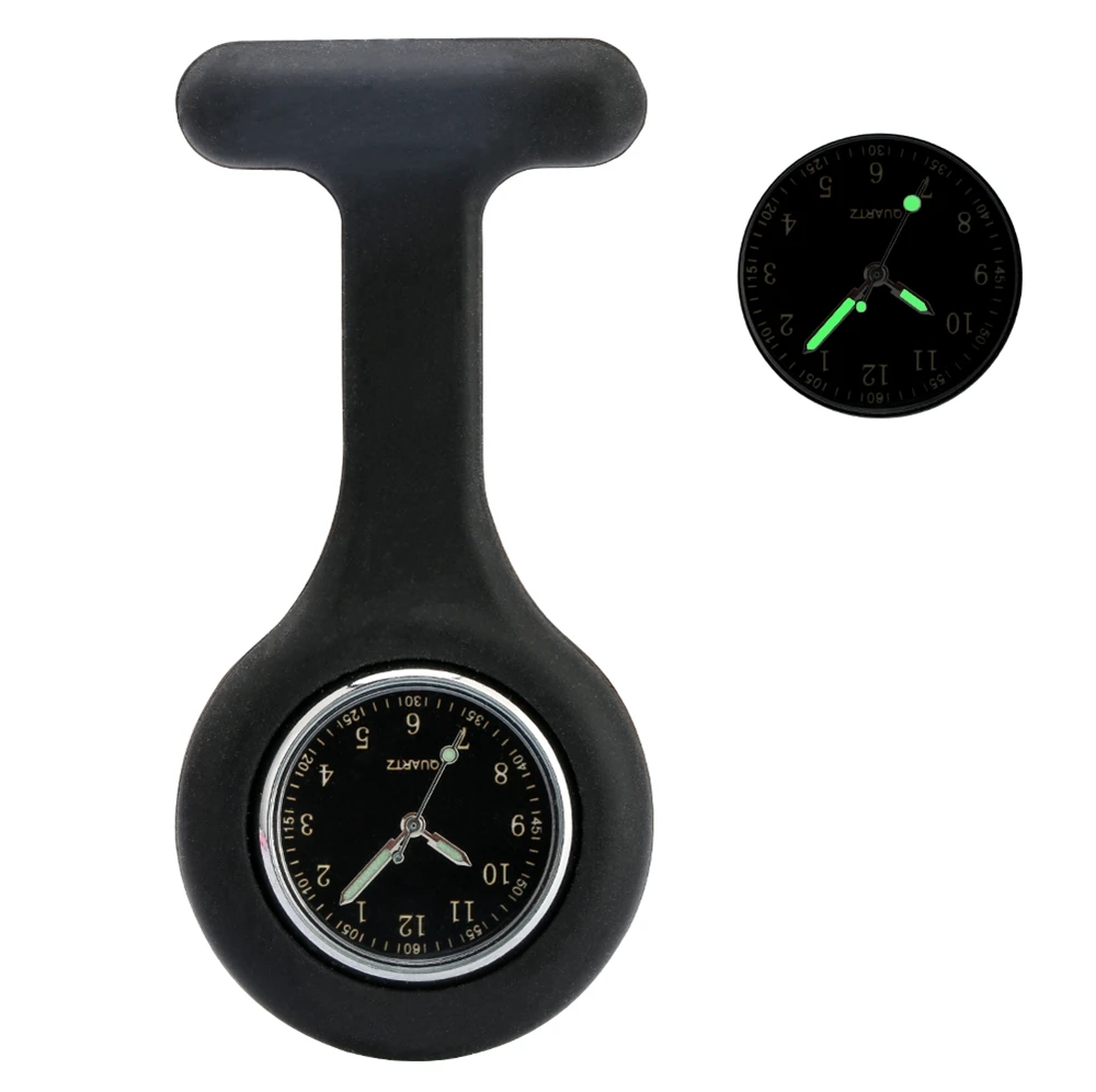 Светящиеся Силиконовые Мягкие карманные часы медсестры женские часы-ФОБ