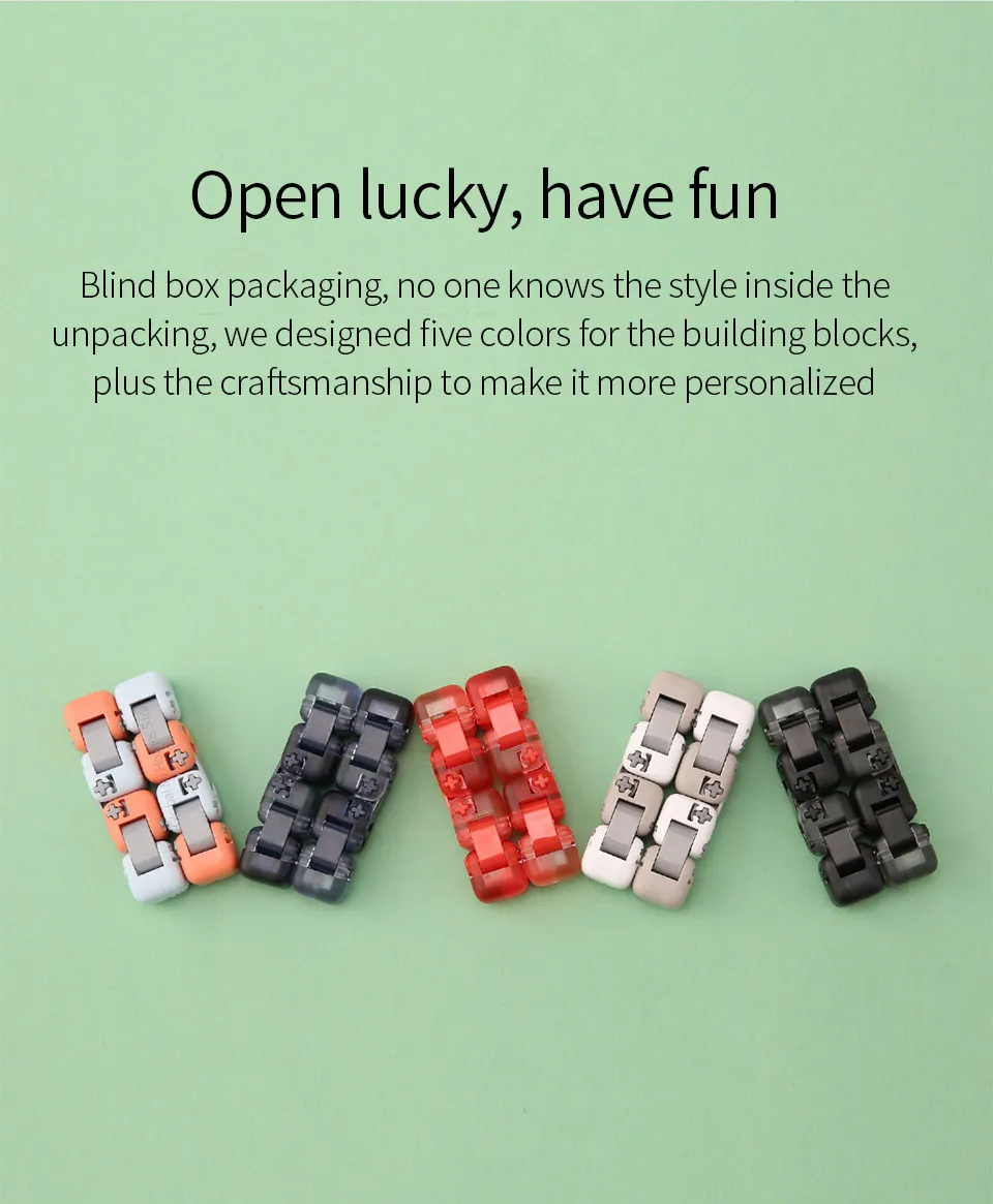 Xiaomi Mijia Mitu Spinner красочные строительные блоки палец снижение волнения Игрушка Головоломка Куб-трансформер палец Спиннер игрушка